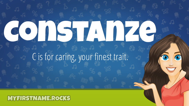 My First Name Constanze Rocks!