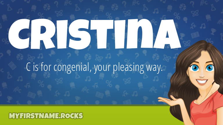 My First Name Cristina Rocks!