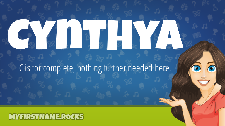 My First Name Cynthya Rocks!