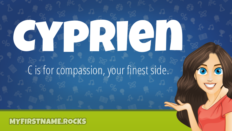 My First Name Cyprien Rocks!