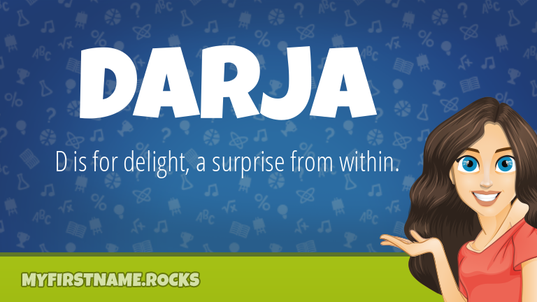 My First Name Darja Rocks!