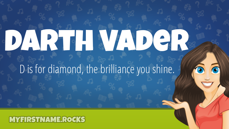 My First Name Darth Vader Rocks!