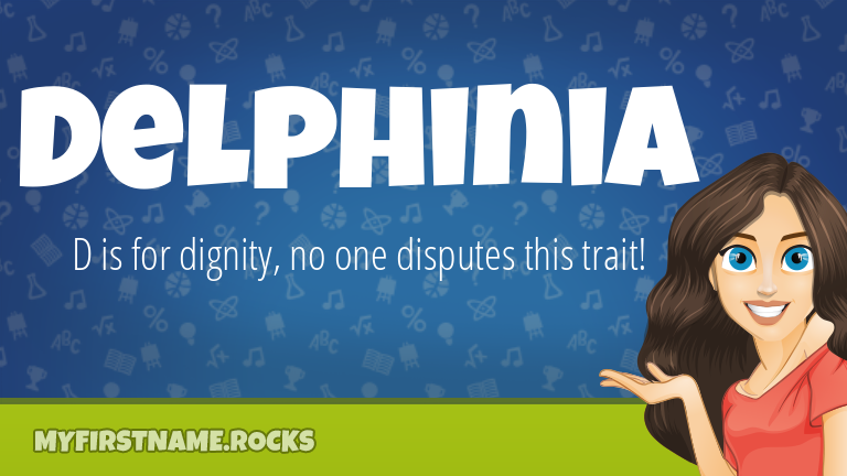 My First Name Delphinia Rocks!