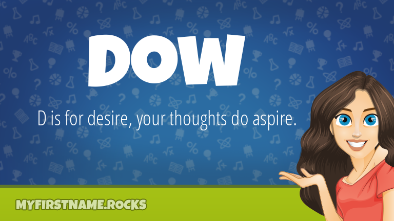 My First Name Dow Rocks!