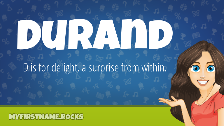 My First Name Durand Rocks!