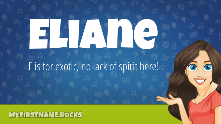 My First Name Eliane Rocks!