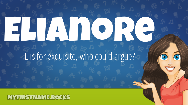 My First Name Elianore Rocks!