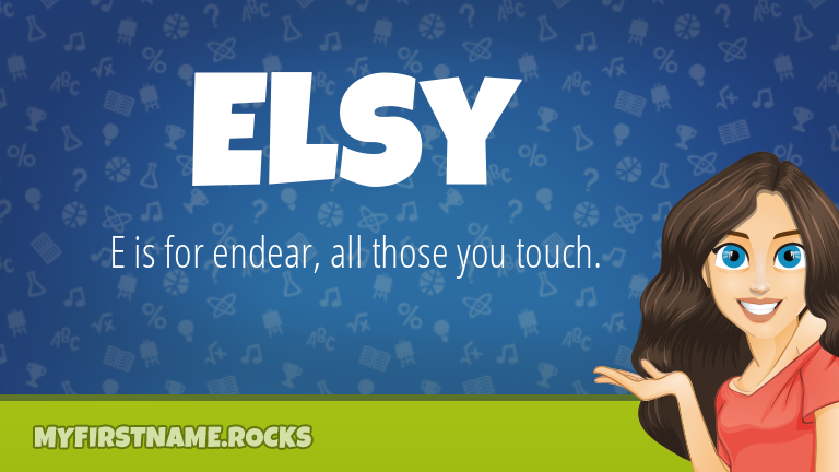 My First Name Elsy Rocks!