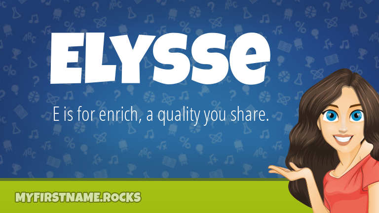 My First Name Elysse Rocks!