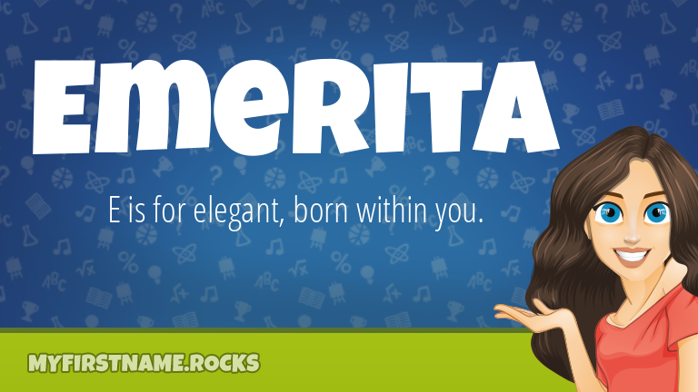 My First Name Emerita Rocks!