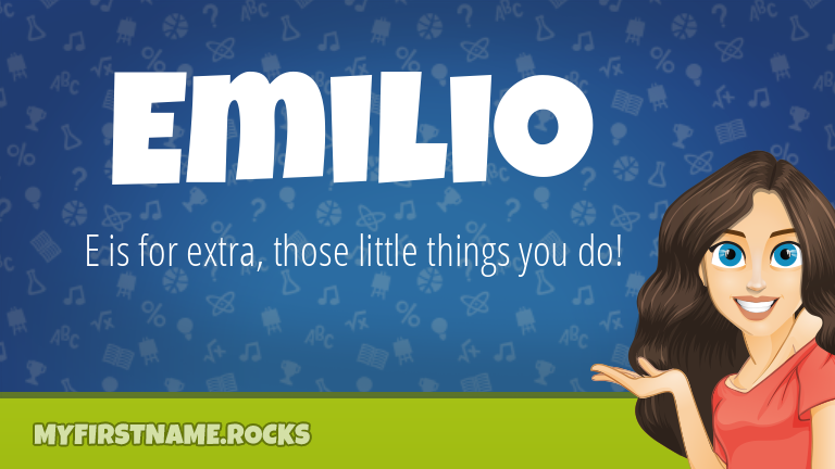 My First Name Emilio Rocks!
