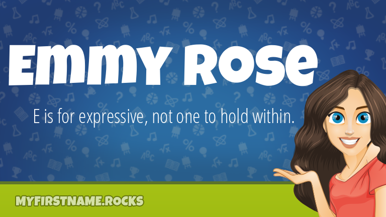 My First Name Emmy Rose Rocks!
