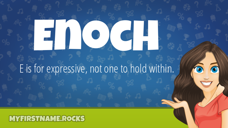 My First Name Enoch Rocks!