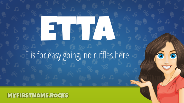 My First Name Etta Rocks!