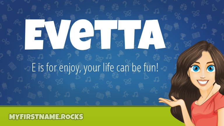My First Name Evetta Rocks!
