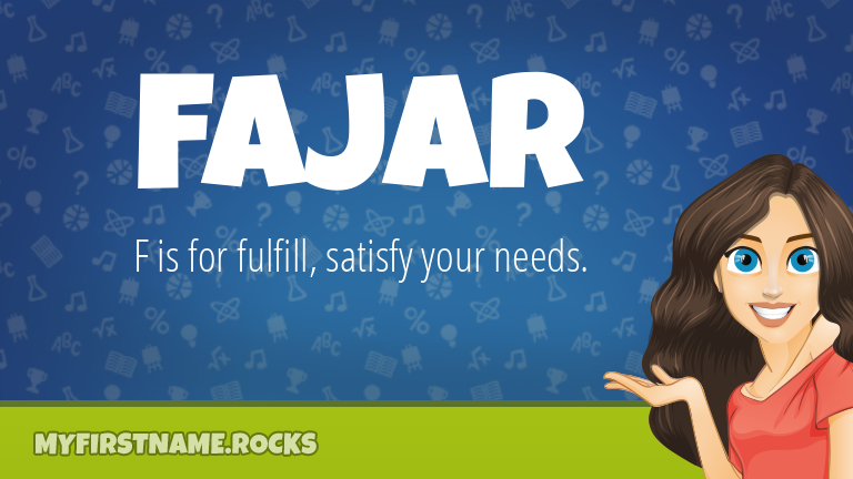 My First Name Fajar Rocks!