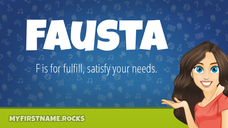 My First Name Fausta Rocks!