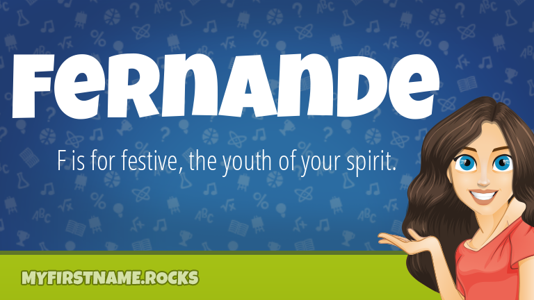 My First Name Fernande Rocks!