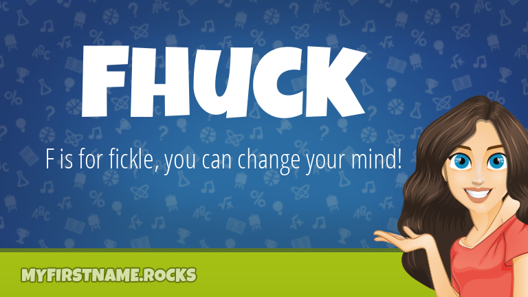 My First Name Fhuck Rocks!