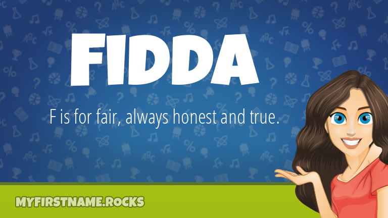 My First Name Fidda Rocks!