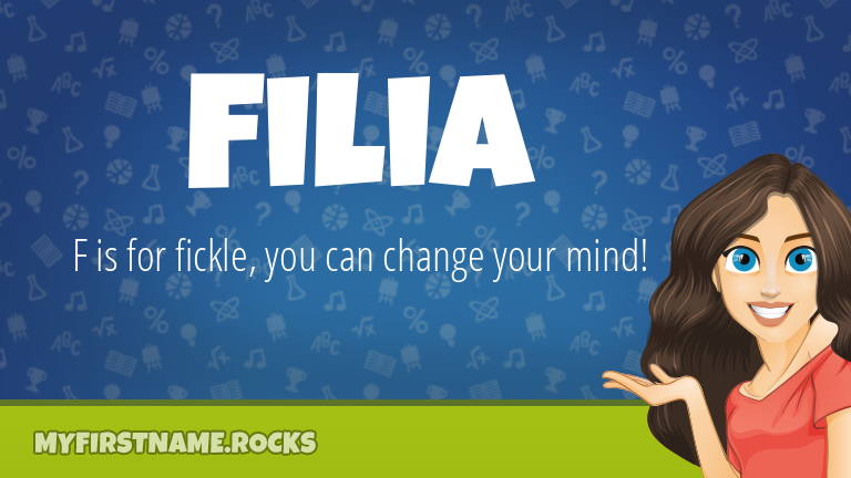 My First Name Filia Rocks!