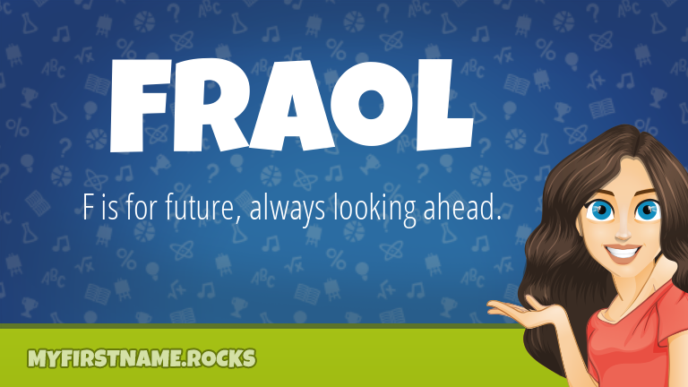 My First Name Fraol Rocks!