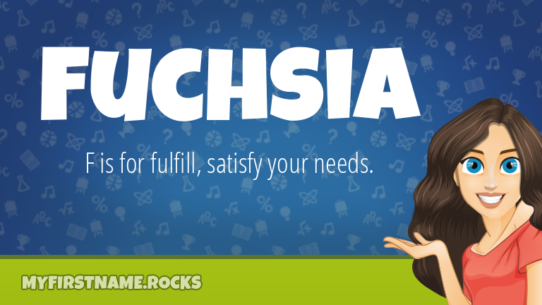 My First Name Fuchsia Rocks!