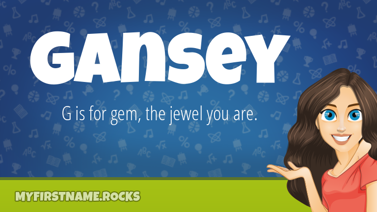 My First Name Gansey Rocks!