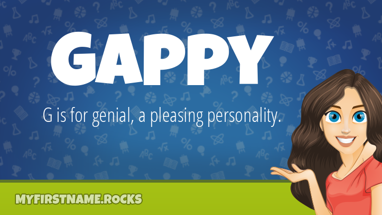 My First Name Gappy Rocks!