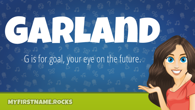 My First Name Garland Rocks!