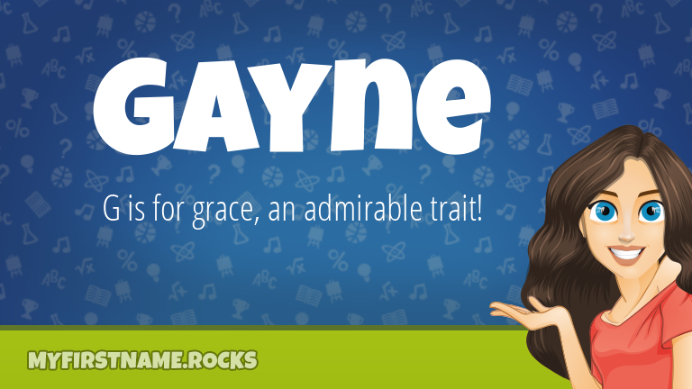 My First Name Gayne Rocks!