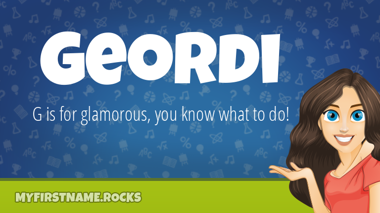 My First Name Geordi Rocks!