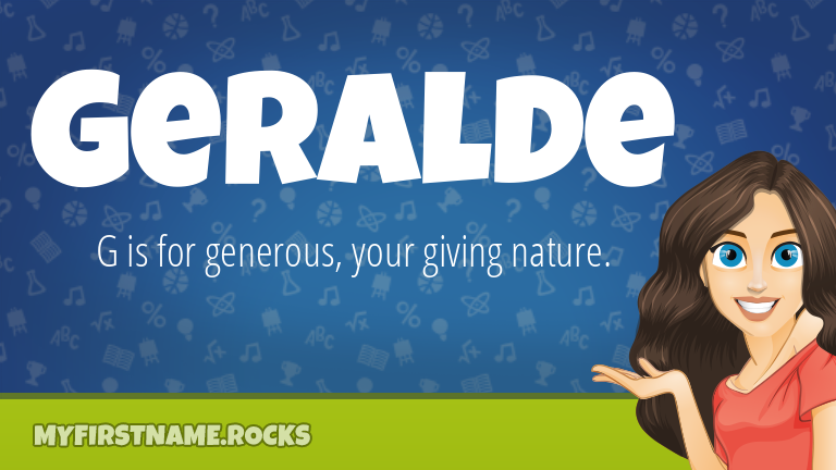 My First Name Geralde Rocks!