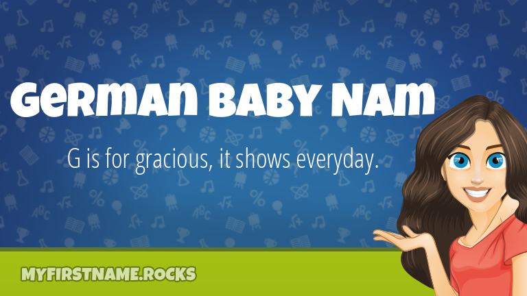 My First Name German Baby Nam Rocks!