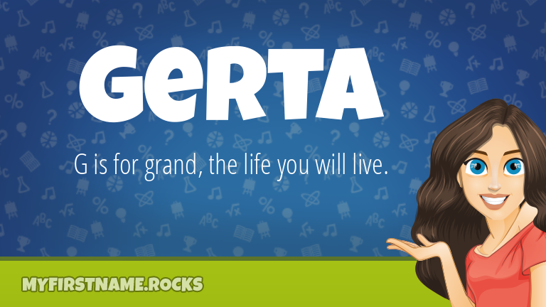 My First Name Gerta Rocks!