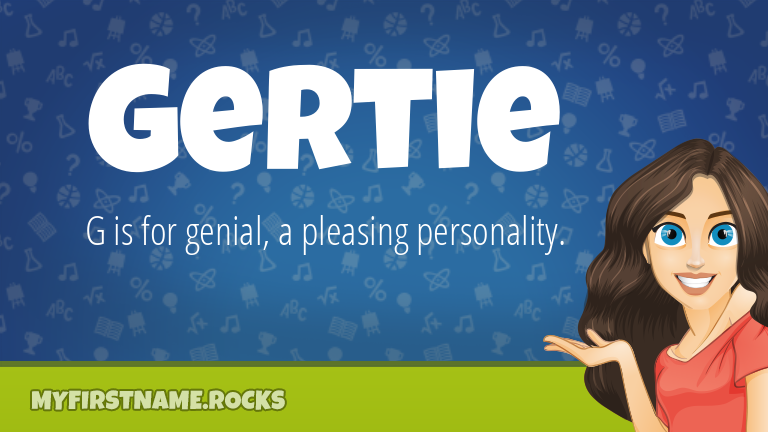 My First Name Gertie Rocks!