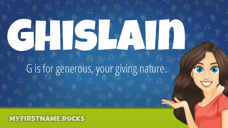 My First Name Ghislain Rocks!