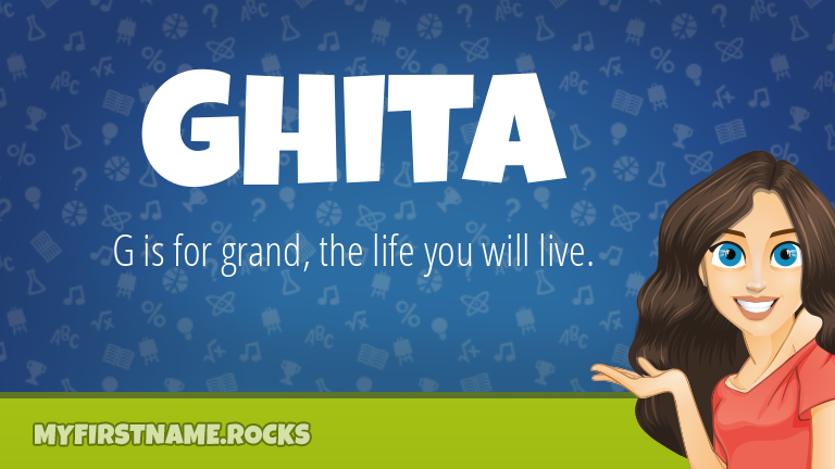 My First Name Ghita Rocks!