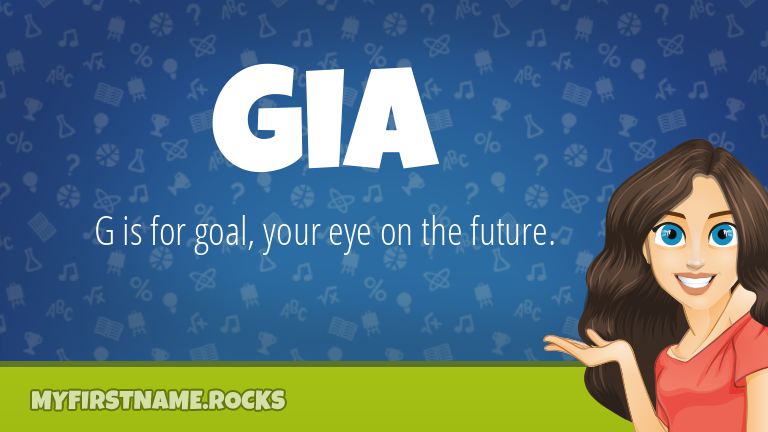 My First Name Gia Rocks!