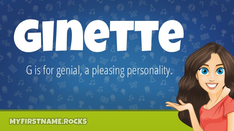 My First Name Ginette Rocks!