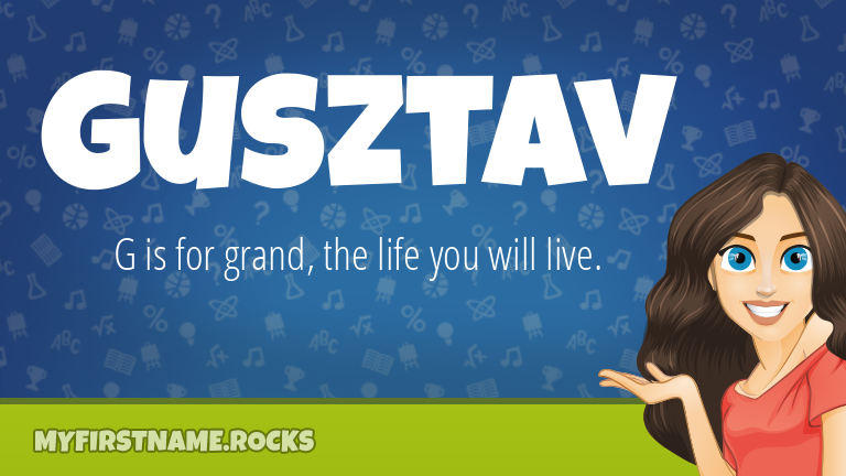 My First Name Gusztav Rocks!