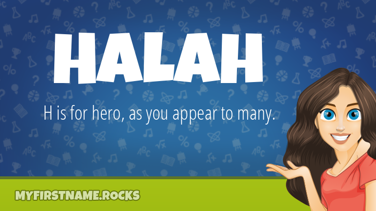 My First Name Halah Rocks!