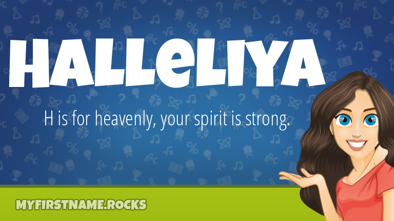 My First Name Halleliya Rocks!