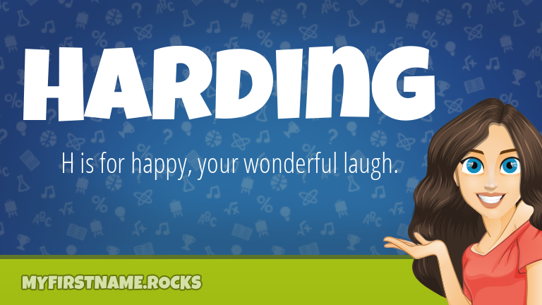 My First Name Harding Rocks!