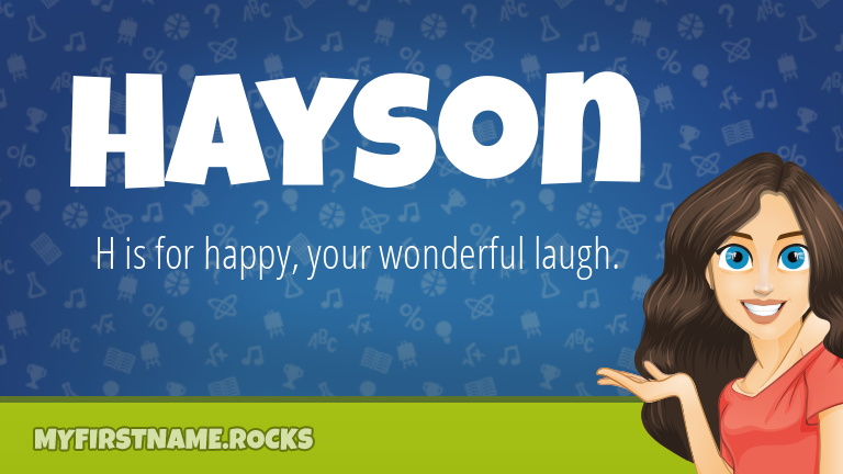 My First Name Hayson Rocks!