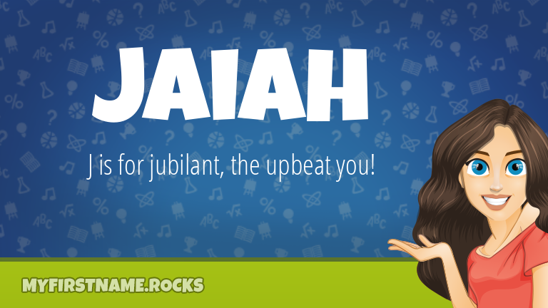 My First Name Jaiah Rocks!