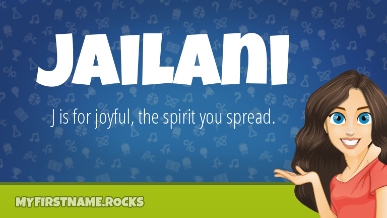 My First Name Jailani Rocks!