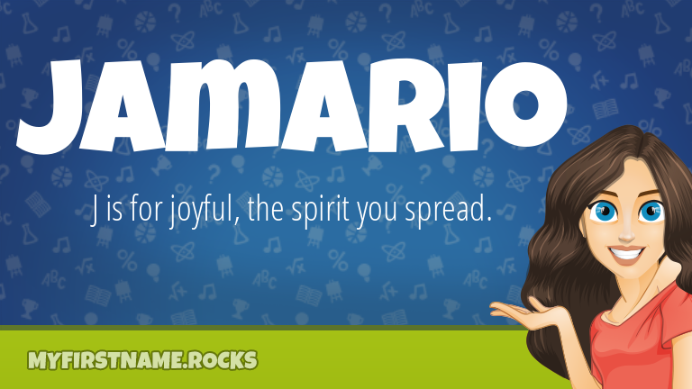 My First Name Jamario Rocks!