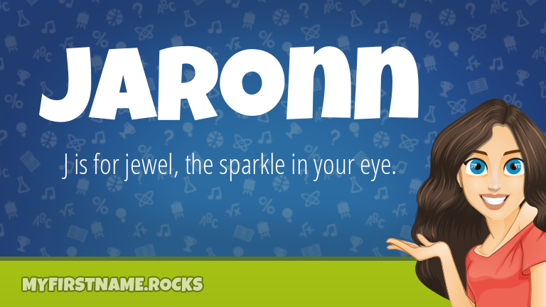 My First Name Jaronn Rocks!