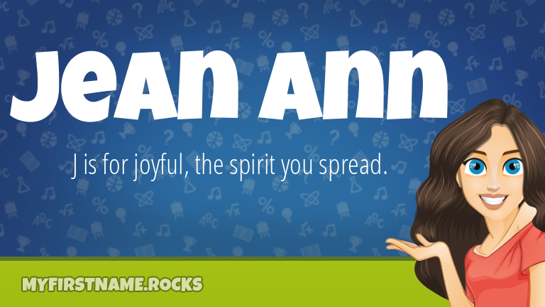 My First Name Jean Ann Rocks!